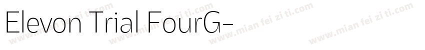 Elevon Trial FourG字体转换